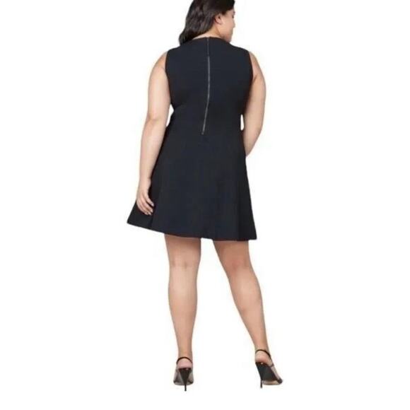 NWT Spanx 20381R The Perfect Fit & Flare in Black Ponte Sleeveless Dress M - Picture 2 of 10